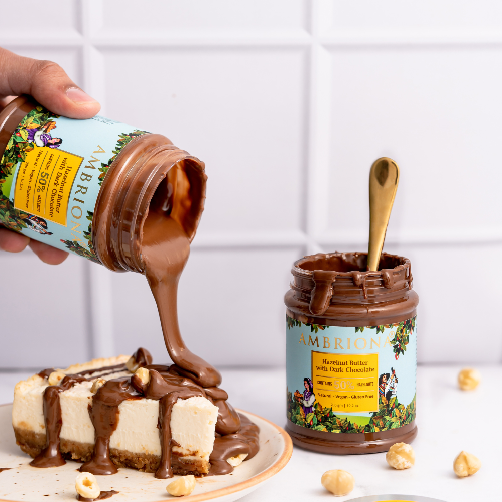 Buy Online Hazelnut Butter With Dark Chocolate | Ambriona