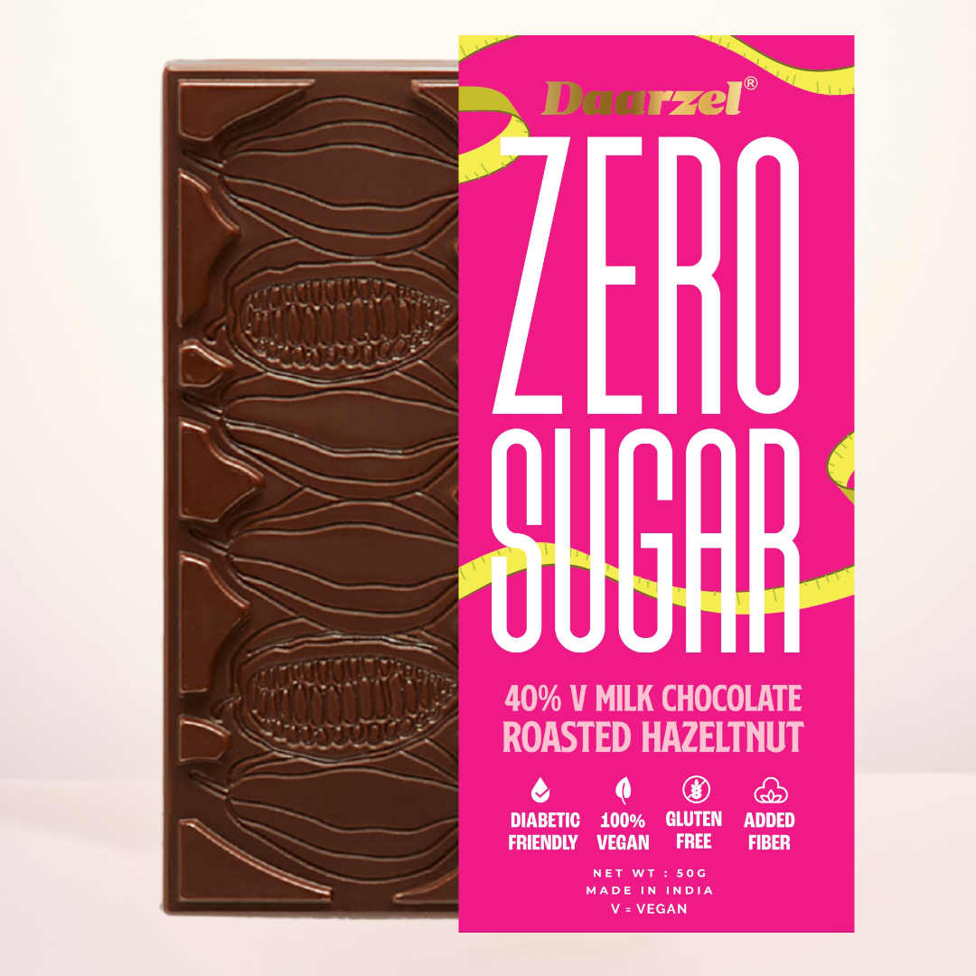 Zero Sugar Vegan Milk Chocolate with Roasted Hazelnuts (40%) | Allulos ...